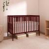 imageDream On Me Synergy 5In1 Convertible Crib In Black JPMA ampamp Greenguard Gold Certified Constructed out of solid reclaimed New Zealand Pine wood Features 3 mattress height settingsCherry