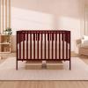 imageDream On Me Synergy 5In1 Convertible Crib In Black JPMA ampamp Greenguard Gold Certified Constructed out of solid reclaimed New Zealand Pine wood Features 3 mattress height settingsCherry