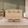 imageDream On Me Synergy 5In1 Convertible Crib In Black JPMA ampamp Greenguard Gold Certified Constructed out of solid reclaimed New Zealand Pine wood Features 3 mattress height settingsNatural