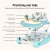 imageDream on Me 2in1 Aloha Fun Baby Walker in Blue Easily Convertible Baby Walker Adjustable Three Position Height Settings Easy to Fold and StoreBlue