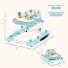 imageDream on Me 2in1 Aloha Fun Baby Walker in Blue Easily Convertible Baby Walker Adjustable Three Position Height Settings Easy to Fold and StoreBlue