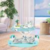 imageDream on Me 2in1 Aloha Fun Baby Walker in Blue Easily Convertible Baby Walker Adjustable Three Position Height Settings Easy to Fold and StoreBlue