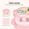 imageDream on Me 2in1 Aloha Fun Baby Walker in Blue Easily Convertible Baby Walker Adjustable Three Position Height Settings Easy to Fold and StorePink