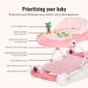 imageDream on Me 2in1 Aloha Fun Baby Walker in Blue Easily Convertible Baby Walker Adjustable Three Position Height Settings Easy to Fold and StorePink