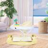 imageDream on Me 2in1 Aloha Fun Baby Walker in Blue Easily Convertible Baby Walker Adjustable Three Position Height Settings Easy to Fold and StoreYellow
