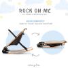 imageDream on Me Rock With Me 2in1 Baby Rocker and Stationary Seat Infant Rocker with Removable Toy Bar Soothing Music ampamp Vibration 06 Months Up to 20 LbsBlack  Grey