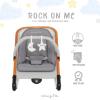imageDream on Me Rock With Me 2in1 Baby Rocker and Stationary Seat Infant Rocker with Removable Toy Bar Soothing Music ampamp Vibration 06 Months Up to 20 LbsGrey