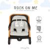 imageDream on Me Rock With Me 2in1 Baby Rocker and Stationary Seat Infant Rocker with Removable Toy Bar Soothing Music ampamp Vibration 06 Months Up to 20 LbsBlack  Grey