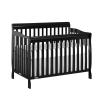 imageDream On Me Ashton 4In1 Convertible Crib In White Greenguard Gold JPMA Certified NonToxic Finishes Features 4 Mattress Height Settings Made Of Solid PinewoodBlack