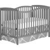 imageDream On Me Chelsea 5In1 Convertible Crib In Espresso JPMA CertifiedSteel Gray