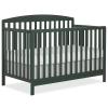 imageDream On Me JPMA ampamp Greenguard Gold Certified Odelle 5 in 1 Convertible Crib in Pebble Grey Built of Sustainable Pinewood 3 Mattress Height Settings NonToxic WaterBased Paint FinishForest Green
