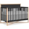 imageDream On Me Owen 5in1 Convertible Crib in White Oak Greenguard Gold ampamp JPMA Certified Baby Crib Converts from Crib to Toddler Bed Day Bed Kids Sofa ampamp Full Size BedMatte Black