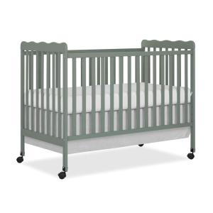 imageDream On Me Carson Classic 3in1 Convertible Crib in Steel GreyMeadow Green