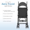 imageDream On Me Aero Travel Lightweight Umbrella Stroller Easy to Fold and Carry Travel Stroller Adjustable and Removable CanopyBlack