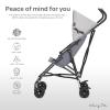 imageDream On Me Aero Travel Lightweight Umbrella Stroller Easy to Fold and Carry Travel Stroller Adjustable and Removable CanopyGray