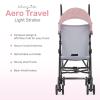 imageDream On Me Aero Travel Lightweight Umbrella Stroller Easy to Fold and Carry Travel Stroller Adjustable and Removable CanopyPink