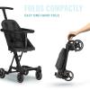 imageDream On Me Lightweight And Compact Coast Rider Stroller With One Hand Easy Fold Adjustable Handles And Soft Ride Wheels GreyBlack