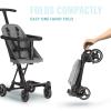 imageDream On Me Lightweight And Compact Coast Rider Stroller With One Hand Easy Fold Adjustable Handles And Soft Ride Wheels GreyGrey