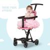 imageDream On Me Lightweight And Compact Coast Rider Stroller With One Hand Easy Fold Adjustable Handles And Soft Ride Wheels GreyPink