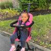 imageDream On Me Lightweight And Compact Coast Rider Stroller With One Hand Easy Fold Adjustable Handles And Soft Ride Wheels GreyPink