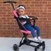 imageDream On Me Lightweight And Compact Coast Rider Stroller With One Hand Easy Fold Adjustable Handles And Soft Ride Wheels GreyPink