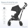 imageDream On Me Rover Convenience Baby Stroller in Pink Lightweight ampamp Compact Umbrella Stroller Easy oneHand fold Travel Stroller Lockable Rear Wheels Removable ampamp Adjustable CanopyBlack