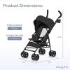 imageDream On Me Rover Convenience Baby Stroller in Pink Lightweight ampamp Compact Umbrella Stroller Easy oneHand fold Travel Stroller Lockable Rear Wheels Removable ampamp Adjustable CanopyBlack
