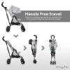 imageDream On Me Rover Convenience Baby Stroller in Pink Lightweight ampamp Compact Umbrella Stroller Easy oneHand fold Travel Stroller Lockable Rear Wheels Removable ampamp Adjustable CanopyGrey