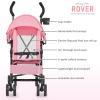 imageDream On Me Rover Convenience Baby Stroller in Pink Lightweight ampamp Compact Umbrella Stroller Easy oneHand fold Travel Stroller Lockable Rear Wheels Removable ampamp Adjustable CanopyPink