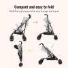 imageDream On Me Vista Moonwalk Baby Stroller in Black Lightweight Infant Stroller with Compact Fold MultiPosition Recline Umbrella Stroller with Canopy Extra Large Storage and Cup HolderLight Gray