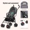 imageDream On Me Vista Moonwalk Baby Stroller in Black Lightweight Infant Stroller with Compact Fold MultiPosition Recline Umbrella Stroller with Canopy Extra Large Storage and Cup HolderMint