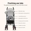 imageDream On Me Vista Moonwalk Baby Stroller in Black Lightweight Infant Stroller with Compact Fold MultiPosition Recline Umbrella Stroller with Canopy Extra Large Storage and Cup HolderLight Gray