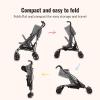 imageDream On Me Vista Moonwalk Baby Stroller in Black Lightweight Infant Stroller with Compact Fold MultiPosition Recline Umbrella Stroller with Canopy Extra Large Storage and Cup HolderMint