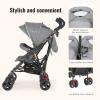 imageDream On Me Volgo Twin Umbrella Stroller in Mint Lightweight Double Stroller for Infant ampamp Toddler Compact Easy Fold Large Storage Basket Large and Adjustable CanopyMint