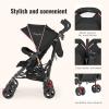 imageDream On Me Volgo Twin Umbrella Stroller in Mint Lightweight Double Stroller for Infant ampamp Toddler Compact Easy Fold Large Storage Basket Large and Adjustable CanopyPink