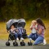 imageDream On Me Volgo Twin Umbrella Stroller in Mint Lightweight Double Stroller for Infant ampamp Toddler Compact Easy Fold Large Storage Basket Large and Adjustable CanopyPurple