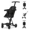 imageDream On Me Lightweight And Compact Coast Rider Stroller With One Hand Easy Fold Adjustable Handles And Soft Ride Wheels GreyBlack