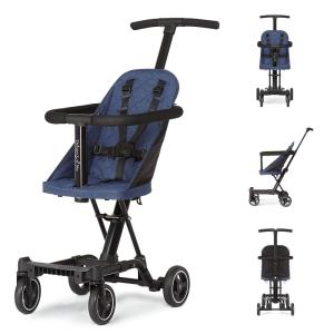 imageDream On Me Lightweight And Compact Coast Rider Stroller With One Hand Easy Fold Adjustable Handles And Soft Ride Wheels GreyNavy