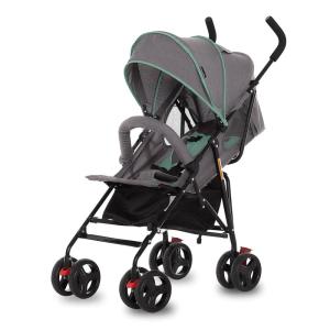 imageDream On Me Vista Moonwalk Baby Stroller in Black Lightweight Infant Stroller with Compact Fold MultiPosition Recline Umbrella Stroller with Canopy Extra Large Storage and Cup HolderMint