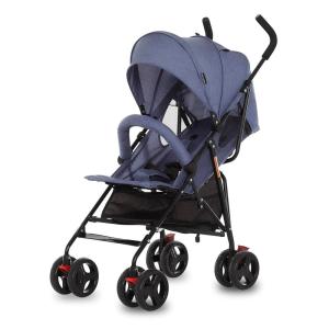 imageDream On Me Vista Moonwalk Baby Stroller in Black Lightweight Infant Stroller with Compact Fold MultiPosition Recline Umbrella Stroller with Canopy Extra Large Storage and Cup HolderBlue