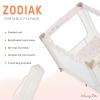 imageDream On Me Zodiak Portable Playard in Black Lightweight Packable and Easy Setup Baby Playard Breathable Mesh Sides and Soft Fabric  Comes with a Removable Padded MatBeige