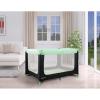 imageDream On Me Zodiak Portable Playard in Black Lightweight Packable and Easy Setup Baby Playard Breathable Mesh Sides and Soft Fabric  Comes with a Removable Padded MatMint