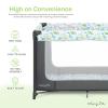 imageDream On Me Zodiak Portable Playard in Black Lightweight Packable and Easy Setup Baby Playard Breathable Mesh Sides and Soft Fabric  Comes with a Removable Padded MatGreyGreen