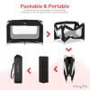 imageDream On Me Zodiak Portable Playard in Black Lightweight Packable and Easy Setup Baby Playard Breathable Mesh Sides and Soft Fabric  Comes with a Removable Padded MatBlack