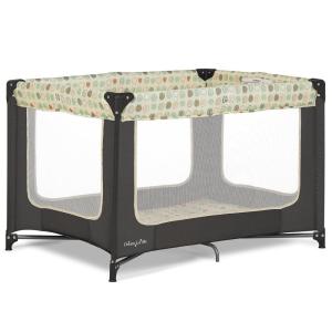 imageDream On Me Zodiak Portable Playard in Black Lightweight Packable and Easy Setup Baby Playard Breathable Mesh Sides and Soft Fabric  Comes with a Removable Padded MatGray