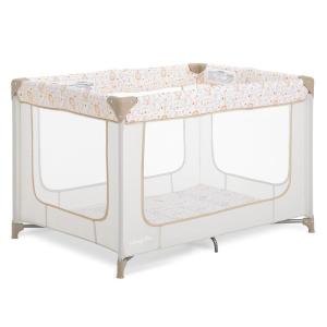imageDream On Me Zodiak Portable Playard in Black Lightweight Packable and Easy Setup Baby Playard Breathable Mesh Sides and Soft Fabric  Comes with a Removable Padded MatBeige