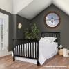 imageDream On Me Aden 4in1 Convertible Mini Crib In Grey Greenguard Gold Certified NonToxic Finish New Zealand Pinewood With 3 Mattress Height SettingsBlack