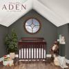 imageDream On Me Aden 4in1 Convertible Mini Crib In Grey Greenguard Gold Certified NonToxic Finish New Zealand Pinewood With 3 Mattress Height SettingsEspresso
