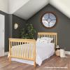 imageDream On Me Aden 4in1 Convertible Mini Crib In Grey Greenguard Gold Certified NonToxic Finish New Zealand Pinewood With 3 Mattress Height SettingsNatural