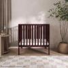 imageDream On Me Jett NonFull Size Folding Convertible Crib Lightweight Portable Crib Three Adjustable Mattress Height Settings Easy to Fold Travel Crib 15 Mattress Pad IncludedEspresso